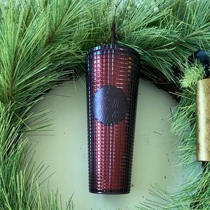 Starbucks 2020 holiday plum/burgundy disco tumbler